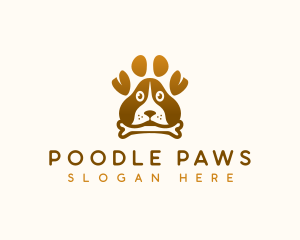 Dog Paw Puppy logo design