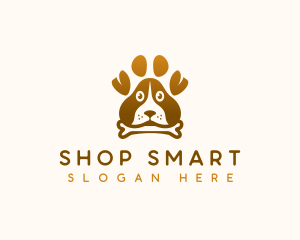 Dog Paw Puppy logo design