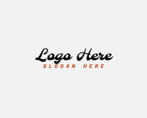 Retro Cursive Business Logo