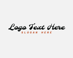 Cursive - Retro Cursive Business logo design