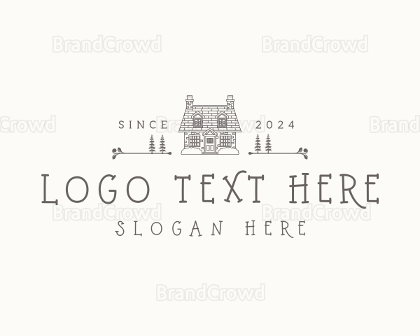 Rustic House Homestead Logo