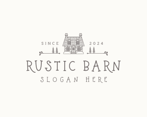 Rustic House Homestead logo design