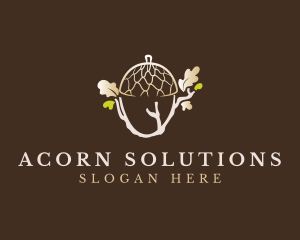 Acorn Nut Seed logo design