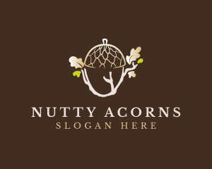 Acorn Nut Seed logo design