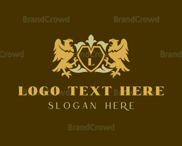 Eagle Shield Heraldry Logo