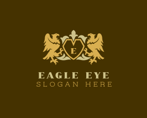 Eagle Shield Heraldry logo design