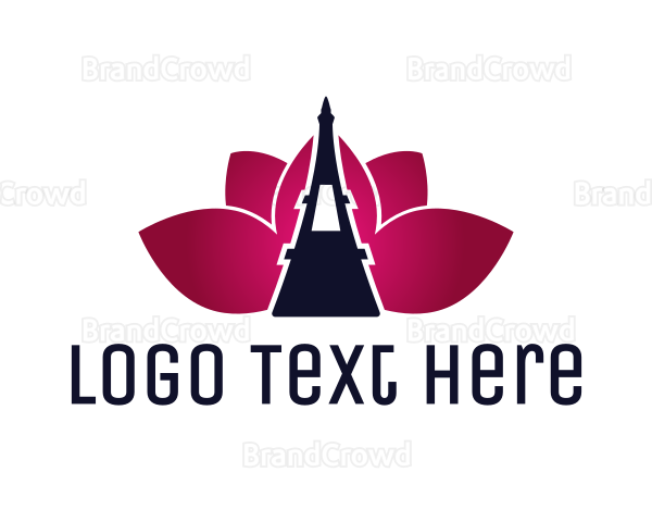 Eiffel Tower Lotus Logo