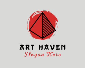 Gallery - Oriental Triangle Artistic Paint logo design