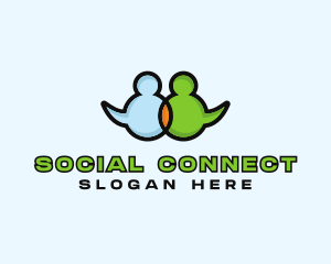 Social Network Communication logo design