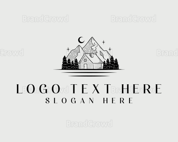 Exploration Mountain Cabin Logo