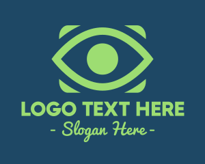 Social Media - Green Eye logo design