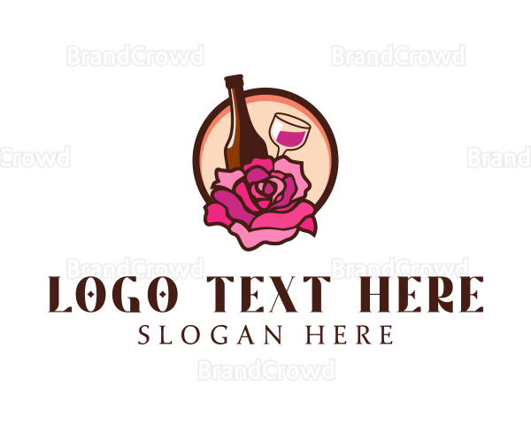 Wine and Rose Bar Logo