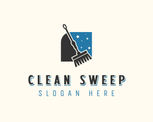Sweeper - Sanitary Housekeeping Broom logo design