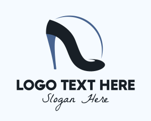 Stiletto - Black Fashion Heel logo design