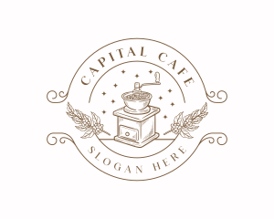 Coffee Grinder Cafe logo design