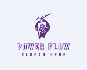 Mythical God Power logo design