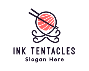 Tentacles - Japanese Octopus Sushi logo design