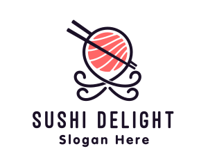Sushi - Japanese Octopus Sushi logo design