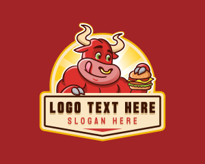 Bull - Burger Bull Beef logo design