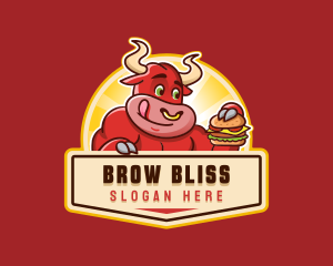 Burger Bull Beef logo design