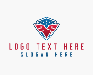 Military - American Eagle Shield logo design