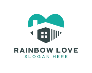 Love House Realtor logo design