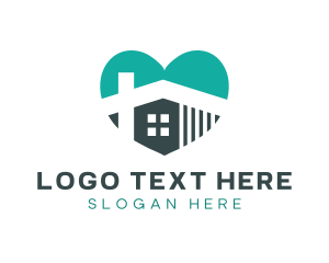 Giving - Love House Realtor logo design