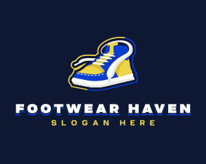 Sneaker Shoe Footwear logo design