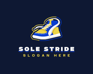 Footwear - Sneaker Shoe Footwear logo design