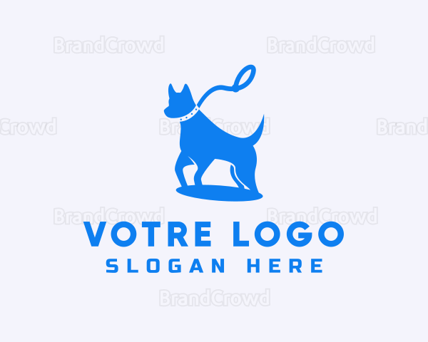 Pitbull Dog Leash Logo