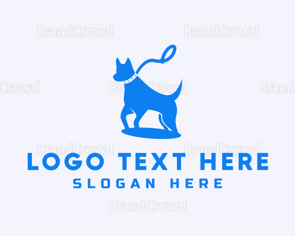 Pitbull Dog Leash Logo