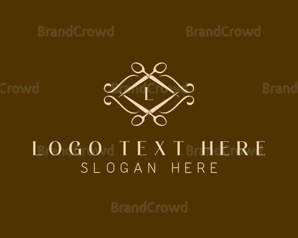 Luxury Artisan Scissors Logo