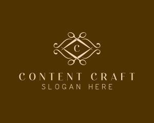 Luxury Artisan Scissors logo design