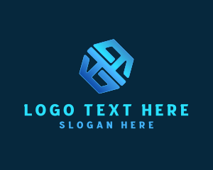 Telecommunication - Crypto Tech Hexagon logo design