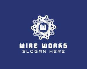 Wire - Tech Chain Business logo design