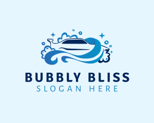 Car Wash Bubbles logo design