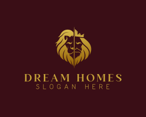 King - Lion Human King logo design