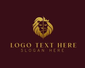 King - Lion Human King logo design