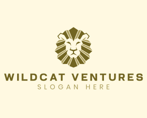 Wildcat - Geometric Jungle Lion logo design