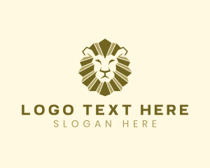 Jungle - Geometric Jungle Lion logo design