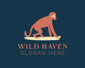 Monkey Wildlife Zoo  logo design