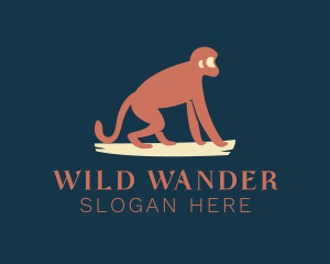 Monkey Wildlife Zoo  logo design