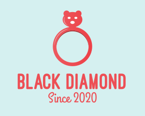 Pink Bear Ring logo design