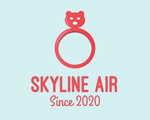 Ring - Pink Bear Ring logo design