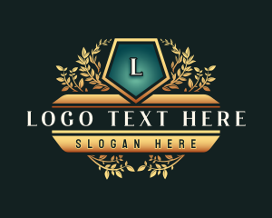 Insignia - Elegant Leaf Wreath logo design