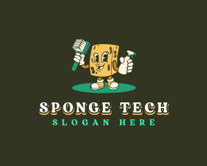 Sponge - Cleaning Sponge Sanitation logo design