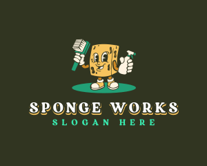 Sponge - Cleaning Sponge Sanitation logo design