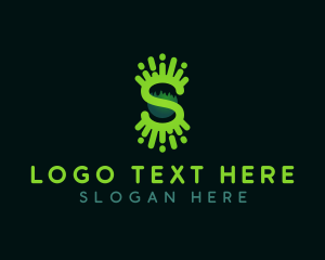 Travel - Forest Letter S Campsite logo design