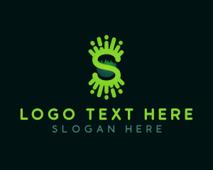 Outdoor - Forest Letter S Campsite logo design