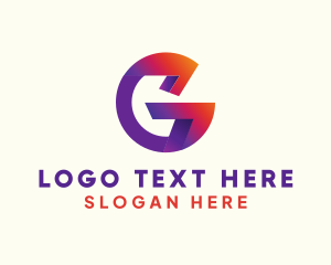 Laptop - Modern 3D Letter G logo design